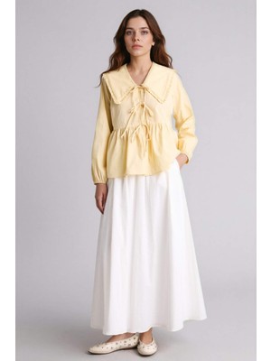 DeFacto A Kesim Poplin Etek H0060AX26SP