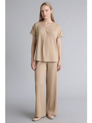 DeFacto Straight Fit Düz Paça Bürümcük Pantolon H0423AX26SP