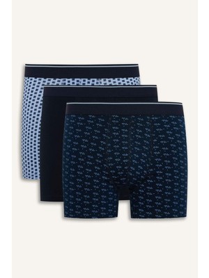 DeFacto Regular Fit Puantiye 3'lü Boxer G8155AX26SP