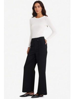 DeFacto Wide Leg Cepli Yüksek Bel Gabardin Pantolon F1649AX25AU