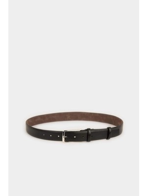 DeFacto Erkek Dikdörtgen Toka Suni Deri Klasik Kemer H0294AXNS