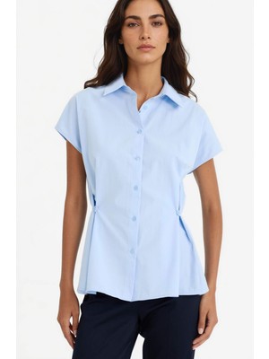 DeFacto %100 Pamuk Fitted Poplin Gömlek F7313AX25AU