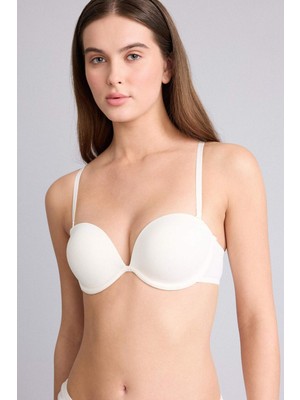 DeFacto Micro Kaplı Yarım Dolgulu Balenli Straplez Sütyen T8481AZ26SP