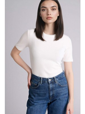 DeFacto Slim Fit Basic Fitilli Kaşkorse Tişört G8490AX26SP