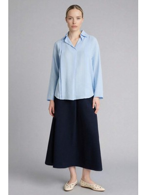 DeFacto A Kesim Keten Karışımlı Etek G8285AX26SP