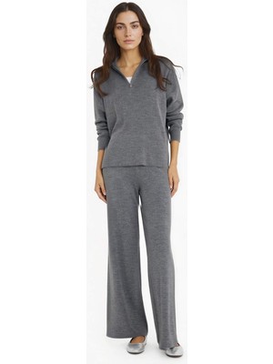 DeFacto Wide Leg Geniş Bol Paça Triko Pantolon F2918AX25AU