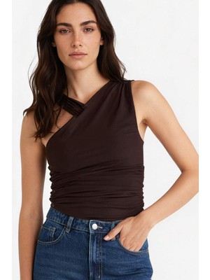 DeFacto Halter Yaka Çıtçıtlı Body G0484AX25AU