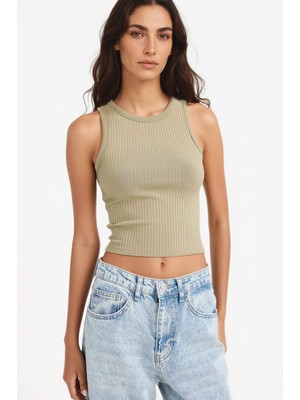 DeFacto Slim Fit Halter Yaka Fitilli Kaşkorse Atlet A8859AX25AU