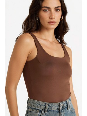 DeFacto Kare Yaka Basic Düz Çıtçıtlı Body F8245AX25AU