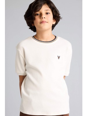 DeFacto Nakışlı Tişört Erkek Çocuk G6730A826SM