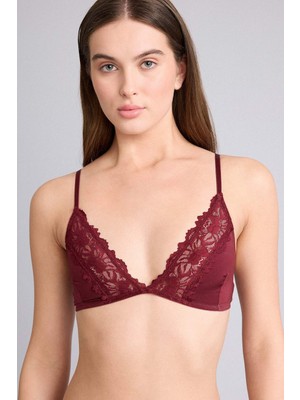 DeFacto Dantel Detaylı Saten Kapsız Pedsiz Balensiz Bralet F9387AX26SM