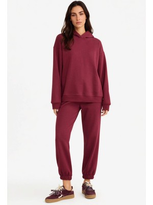 DeFacto Basic Düz Cepli Beli Bağcıklı Kalın Jogger Eşofman Altı F9622AX25AU