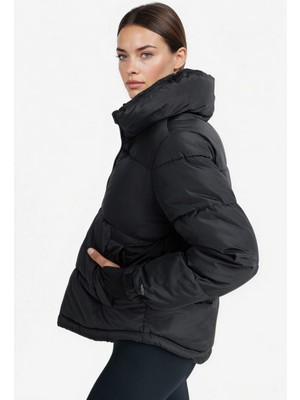 DeFacto Su İtici Regular Fit Dik Yaka Fermuarlı El Geçmeli Cepli Şişme Mont Z1438AZ25WN