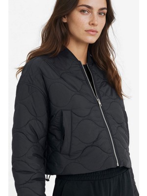 DeFacto Su Geçirmez Regular Fit Kolej Yaka Fermuarlı Bomber Mont F0031AX25AU