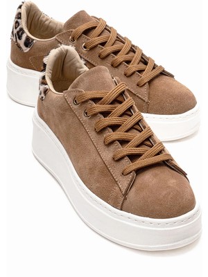 Luvi Gueno Toprak Deri Süet Kadın Spor Ayakkabı