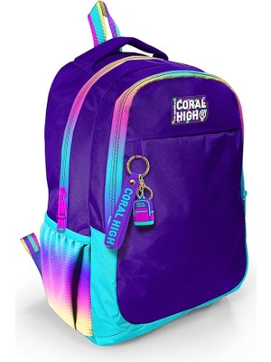 Royal Rain Store High Rainbow Fermuarlı Mor Ilkokul Ortaokul ve Günlük Sırt Çantası - Kız Çocuk