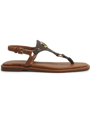 Nine West Ophan 6fx Kahverengi Kadın Düz Sandalet