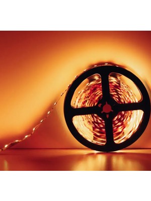 Cata 5 Metre 12 Volt Amber Renk 10 Çipli İç Mekan Aydınlatma Aksesuarı LED Şerit