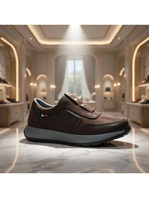 Daniel Ruffo B-4802 Hakiki Nubuk Deri Lastikli Bağcıksız Model Kaymaz Erkek Rahat Günlük Ayakkabı