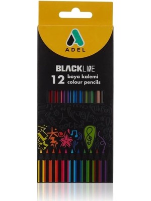 Royal Rain Store Blackline Boya Kalemi 12 Renk, Tam Boy