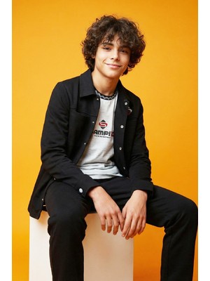 Modanino Erkek Çocuk Ceketli 3'lü Takım (Ceket+T-Shirt+Alt) 6-16 Yaş 12555S10