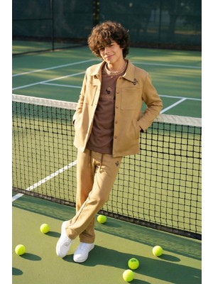 Modanino Erkek Çocuk Ceketli 3'lü Takım (Ceket+T-Shirt+Alt) 6-16 Yaş 12555S10