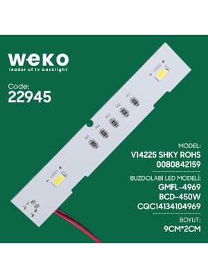 Indispensablely Buzdolabı Iç Aydınlatma Ledi CQC14134104969 2 Çipli