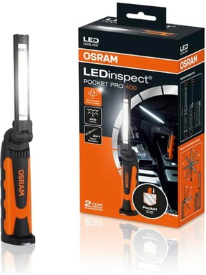 Royal Rain Store Şarjlı El Feneri Ledinspect Pocket Pro 400, LED El Feneri, 2 Yıl Garantili, Cep Boyutu