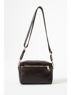 ÖZER-1441 Sanmorris 3 Gözlü Suni Deri Geniş Askılı Çapraz Kadın Çantası