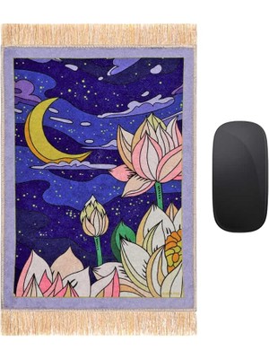 Royal Rain Store Ipeq Saks Gece Dekoratif Küçük Halı Mousepad