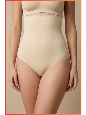 Figiza Yüksek Bel Slip Korse Dikişsiz Karın Göbek Bel Basen Toparlayıcı Şekillendirici Kadın Külot Korse