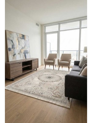 Efor Halı Lynosse Gri Halı Modern Dokuma Halı Yumuşak Oturma Odası Salon Çocuk Odası Mutfak Halısı P1443