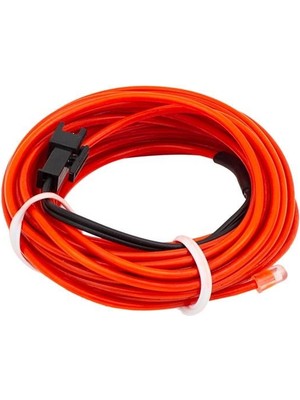 Indispensablely PM-6076 5 Metre 5 Volt USB Adaptörlü Neon Kırmızı Ip Aydınlatma