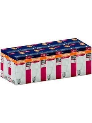 Osram 8,5 W E27 Duylu Beyaz Işık LED Ampul 10 Adet 60 W Güç Eşdeğer Aralığı