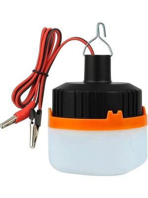 Indispensablely HT-A11 12 Volt Siyah LED Lamba Krokodil Maşalı Uçlu 21 Smd Ledli