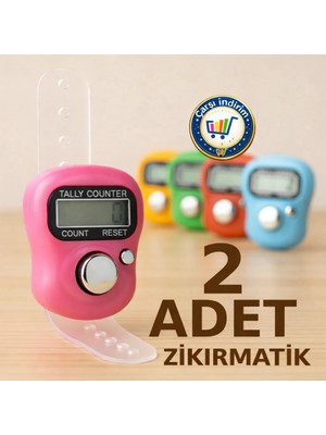 Nistabolje 2 Adet Zikirmatik Sayaç Yüzük Tesbih Çekme Salavat ve Zikir Sayacı