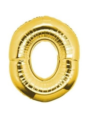 Royal Rain Store Marifetlerim - 0 Rakamı Altın Folyo Balon 40 Inch 90 cm