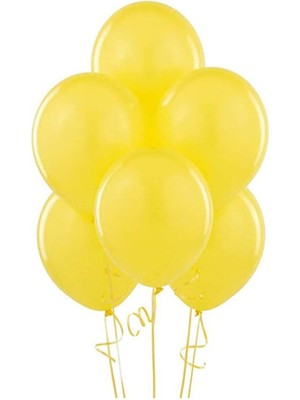 Royal Rain Store Marifetlerim - Metalik Sarı Balon 12 Inch 10 Adet