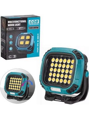 Indispensablely MX-W893 4000K - 7000K - Kırmızı 30 Cob Ledli 30 Watt Çok Fonksiyonlu Çalışma Lambası (P