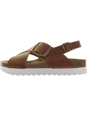 Lumberjack Crossed Bands Sandal Taba Kadın Sandalet