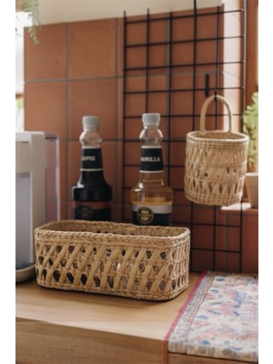 Özel Tasarım Çok Amaçlı Hasır Sepetler, Dekorasyon ve Düzenleme Için