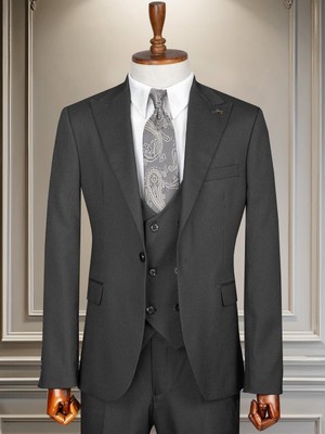 Taxi Giyim Üçlü Takım Elbise - Zara Kumaş - Gri - TG3ZG14