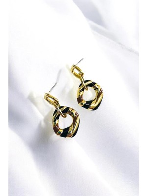 Petek Aksesuar Metal Sallantılı Küpe