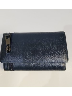 Mercan Bags Kadın Hakiki Deri Fermuar Detaylı Çok Gözlü Büyük Cüzdan