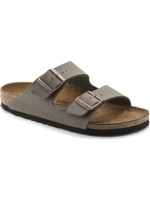 Birkenstock Arizona Kadın Terlik 151211 Kahverengi Düz Taban Ev Kullanımı İçin Konforlu