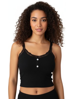 Ypc Tekstil Kaşkorse Büstiyer Pedli Askılı Dantelli