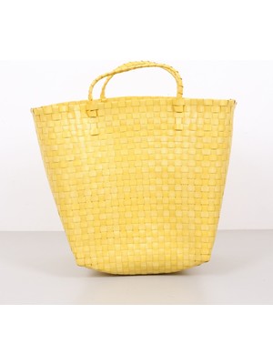 Şık ve Hafif 40X30X42 cm Sentetik Rattan Çanta, Şıklığınızı Tamamlar
