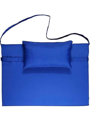 Royal Rain Store Taşınabilir Katlanır Plaj Havuz Minderi, Şezlong Minderi Kamp Yatağı Mavi