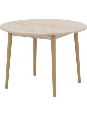 Dekorazi Arsen Yuvarlak Sabit Mutfak Masası 104X104 cm