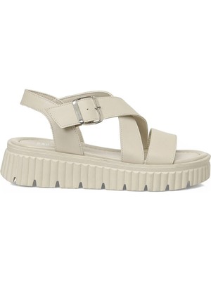 Butigo 26S-358 6fx Bej Kadın Kalın Taban Sandalet